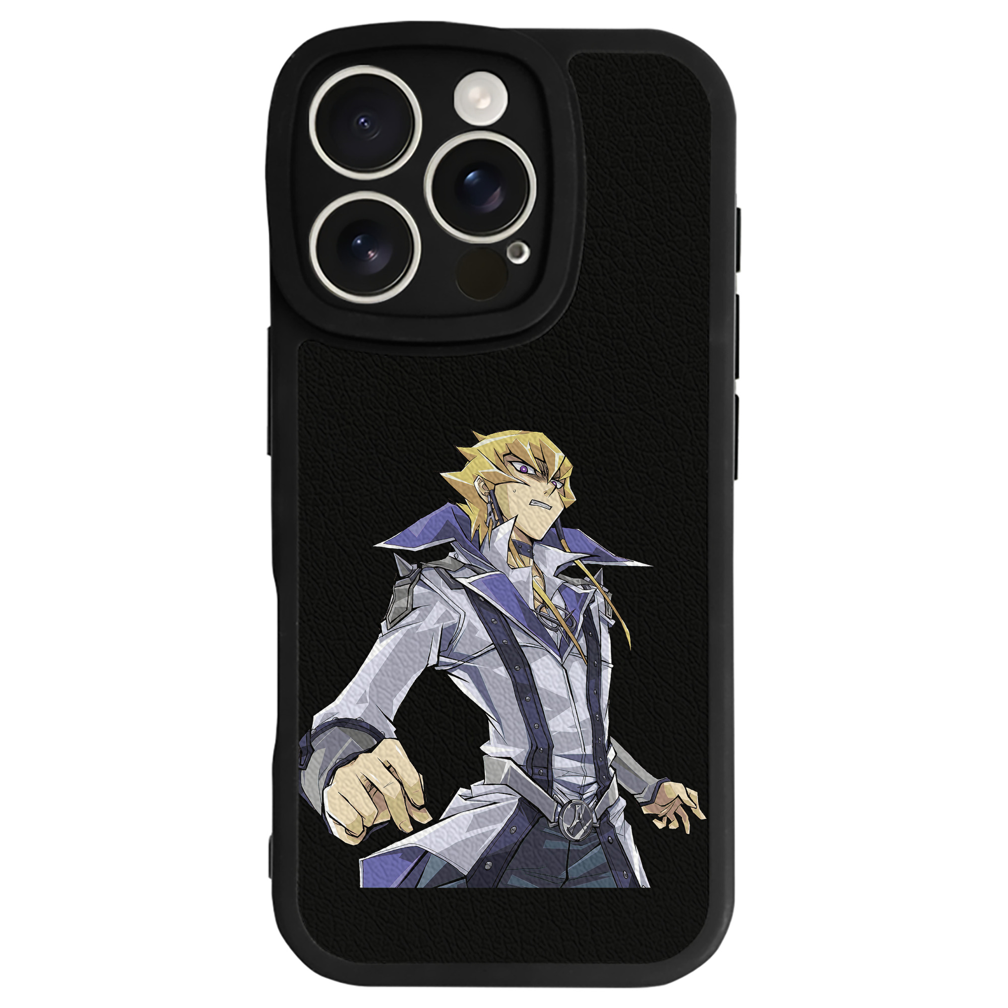 （画像用） 遊☆戯☆王 Yu-Gi-Oh! 【iPhone 16シリーズ対応】シリコンスマホケース（レザー調） 材質：シリコン
